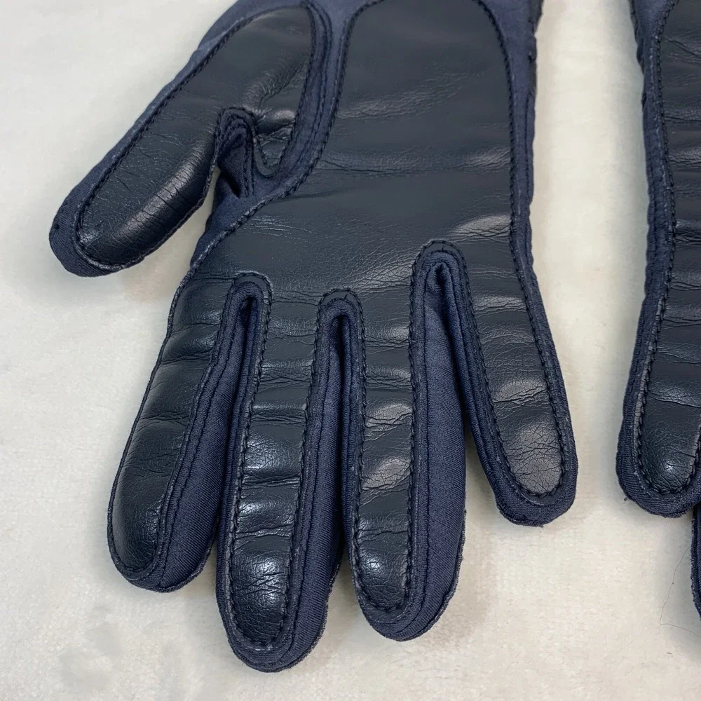 VTG‎ L'EGGS SHEER ENERGY Comfy Stretch Nylon Blue Driving Casual Gloves One Size